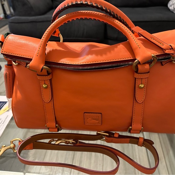 Dooney & Bourke Large Florentine Satchel Salmon - Picture 2 of 10